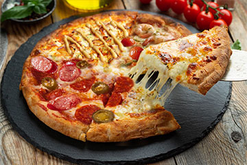 超よくばりクォーター (クワトロ、てりマヨ、ディアボロ、えびトマト)