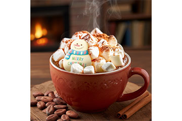 雪だるまのマシュマロマウンテンココア