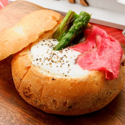 まるごと食べれるチーズフォンデュ