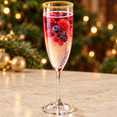 いちごのクリスマススパークリング（ノンアルコール）