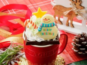 Käsefondue＆Brottopfのスノーマンのホットチョコ