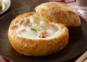 シチューパンとクリスマスホットチョコレートのお店のポットパン
