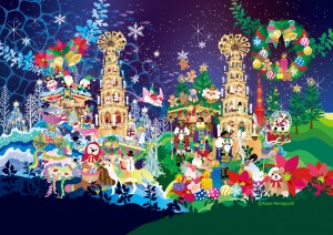 ホラグチカヨ氏が描く東京クリスマスマーケット2026のキービジュアル